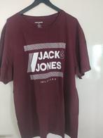 T shirt heren maat 4 XL Jack&Jones bordeaux rood, Overige maten, Ophalen of Verzenden, Zo goed als nieuw, Rood