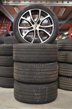 21" Porsche Cayenne Velgen Breedset + Zomerbanden + TPMS, Gebruikt, 285 mm, Banden en Velgen, Personenwagen