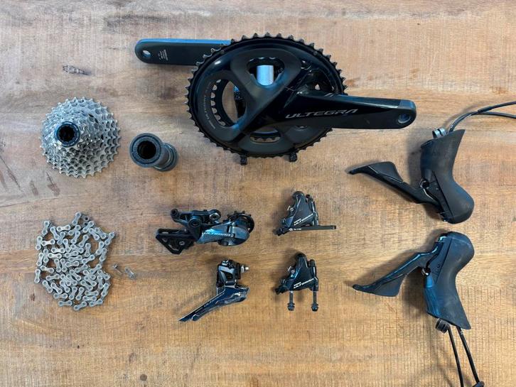 Shimano Ultegra R8020 11S Groepset Disc Brake, Fietsen en Brommers, Fietsonderdelen, Gebruikt, Racefiets, Overige typen, Ophalen of Verzenden
