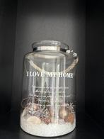 Mooie glazen pot met kerstdecoratie, Diversen, Kerst, Ophalen, Gebruikt