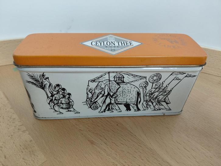Blikje Max Havelaar Ceylon thee, Verzamelen, Blikken, Gebruikt, Thee, Ophalen of Verzenden