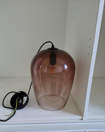 Hanglamp bruin glas beschikbaar voor biedingen
