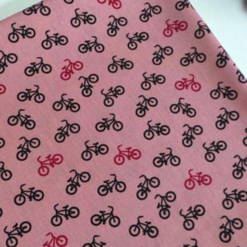Promo! 451)140x100cm Katoen fiets oudroze beschikbaar voor biedingen