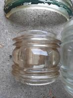 Lamp glazen, navigatielampen, Ophalen, Gebruikt, Motorboot of Zeilboot, Gebruiksvoorwerp