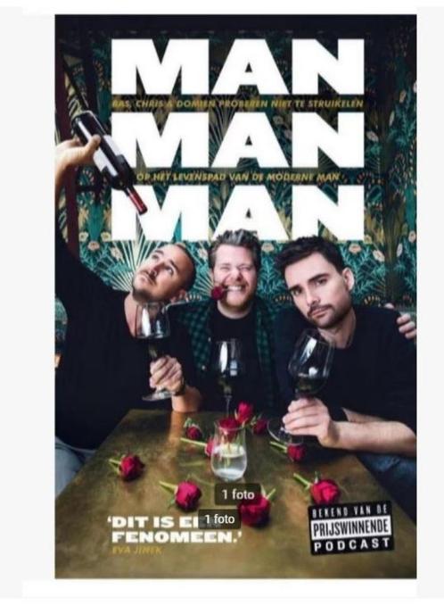Man, man, man van Domien, Bas & Chris, Boeken, Essays, Columns en Interviews, Zo goed als nieuw, Eén auteur, Ophalen of Verzenden