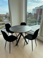 Eettafel rond, Huis en Inrichting, Tafels | Eettafels, Ophalen, 100 tot 150 cm, Rond, Zo goed als nieuw