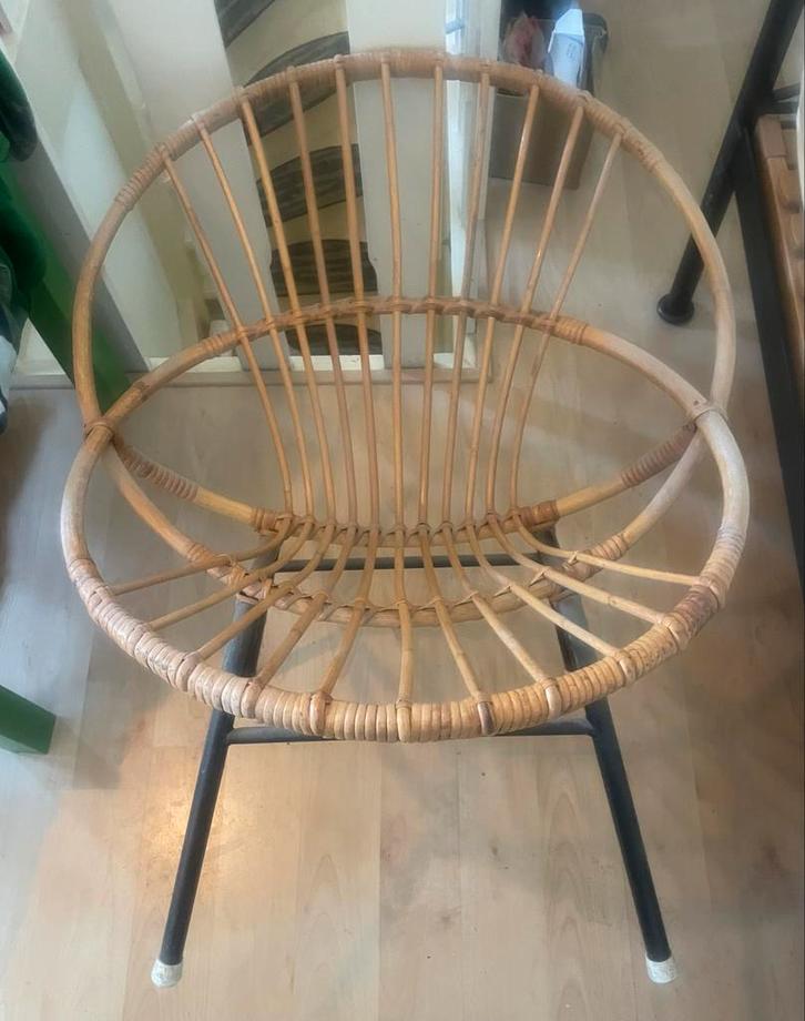 Rohe Noordwolde Rotan Stijlstoel - Vintage Charm, Antiek en Kunst, Antiek | Meubels | Stoelen en Banken, Ophalen
