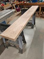 Massief houten planken vensterbank wandplank badkamermeubel, Doe-het-zelf en Verbouw, Hout en Planken, 25 tot 50 mm, Eiken, Nieuw