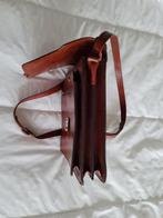 Heren schoudertas leer, Sieraden, Tassen en Uiterlijk, Tassen | Schoudertassen, Ophalen of Verzenden, Nieuw, Bruin, Leer