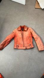 Stoer leren jack, mt 36. Merk: Sovjet Propaganda., Ophalen, Gedragen, Maat 36 (S), Rood