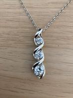 Swarovski Zilveren Ketting met Kristallen, Ophalen, Zo goed als nieuw, Zilver, Met kristal