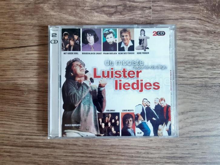 De Mooiste Nederlandstalige Luisterliedjes 2x CD, Cd's en Dvd's, Cd's | Nederlandstalig, Zo goed als nieuw, Pop, Boxset, Ophalen of Verzenden