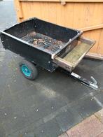 Aanhangwagen voor zitmaaier - tuintractor, Ophalen, Gebruikt