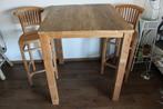 TEAK HOUTEN BARTAFEL, Huis en Inrichting, Tafels | Statafels, Ophalen, Zo goed als nieuw
