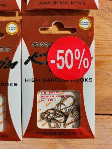 witvis haakjes bledje maten 10 t/m 20 zilver/black nikke beschikbaar voor biedingen