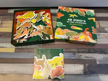 Puzzel - 49 Dino’s en een asteroïde beschikbaar voor biedingen
