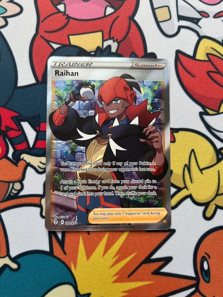 Raihan 202/203, Hobby en Vrije tijd, Verzamelkaartspellen | Pokémon, Zo goed als nieuw, Losse kaart, Foil, Verzenden