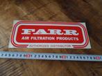 sticker FARR Air Filtration Products Authorized distributor, Ophalen, Zo goed als nieuw, Sticker