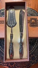 Set van antieke zilveren taartmes La S. Marco Italy., Ophalen of Verzenden