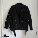 Oversized spijkerjas met sterrenprint, Ophalen of Verzenden, Zo goed als nieuw, Maat 38/40 (M), Zwart