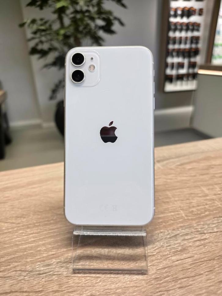 Apple iPhone 11 128GB Wit 2 jaar garantie, Telecommunicatie, Mobiele telefoons | Apple iPhone, Refurbished, 128 GB, Zonder abonnement