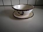 Gien soepkom op schotel kellogg's cie, Ophalen of Verzenden, Zo goed als nieuw, Kom(men), Overige stijlen