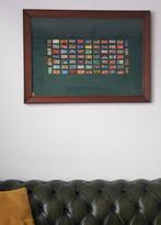 Verzameling scheermesjes in een Antieke lijst, Verzamelen, Retro, Ophalen of Verzenden, Huis en Inrichting