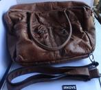 TAS COWBOYS BAG VAN BURKELY *  Leer Topper *, Shopper, Bruin, Zo goed als nieuw, Verzenden