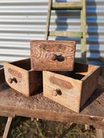 Stoere oude houten lades - Grutterskast, Ophalen, Minder dan 50 cm, Gebruikt, Minder dan 50 cm