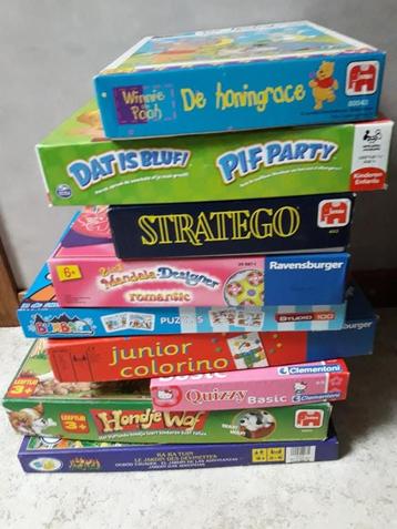 gezelschapsspellen 9 stuks  beschikbaar voor biedingen