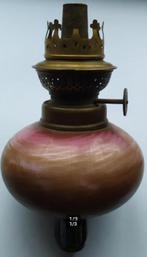 Kosmos Brenner messing/glazen olielamp, Antiek en Kunst, Ophalen of Verzenden