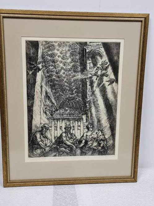 Vladas Liatukas (1954-) - Romeinse voorstelling, Antiek en Kunst, Kunst | Etsen en Gravures, Ophalen of Verzenden