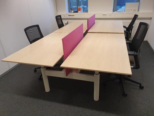 Gispen TM duo slinger bureau ( 175 voor per werkplek ), Huis en Inrichting, Bureaus, Zo goed als nieuw, Bureau, Elektrisch, In hoogte verstelbaar