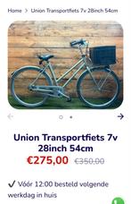 UNION FIETS! Nog geen jaar oud PERFECTE STAAT! NIEUW gekocht, Overige merken, Versnellingen, Ophalen of Verzenden, Zo goed als nieuw