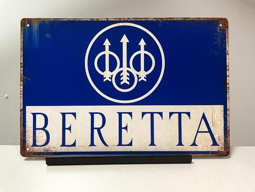Beretta metalen reclamebord / wandbord (Old Look), Verzamelen, Merken en Reclamevoorwerpen, Nieuw, Reclamebord, Ophalen of Verzenden