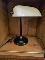 Bureaulamp vintage, Gebruikt, Art deco, Ophalen of Verzenden, Glas