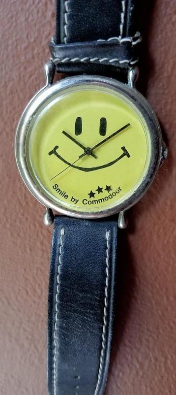  Uniek Vintage  Commodore  Smiley horloge 1982  beschikbaar voor biedingen