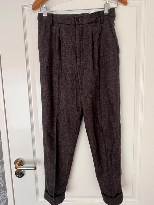 Zara tweed wollen bruine broek nieuw XS, Kleding | Dames, Broeken en Pantalons, Nieuw, Maat 34 (XS) of kleiner, Bruin, Lang, Ophalen of Verzenden