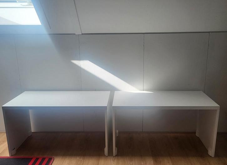 SMASTAD bank wit 90x50x48 cm 2 stuks, Kinderen en Baby's, Kinderkamer | Tafels en Stoelen, Gebruikt, Tafel(s) en Stoel(en), Ophalen