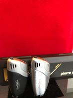 PIER CARDING mooie piezo aansteker in mat zilver en zwart, Verzenden, Zo goed als nieuw, Aansteker