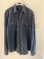 Zwart casual heren overhemd baby rib maat S, Halswijdte 38 (S) of kleiner, Zwart, Ophalen of Verzenden, Hobos