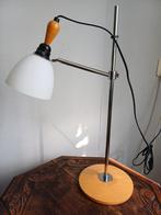 Vintage Tafellamp jaren 80 Essen, Chroom & Opaline Glas, 50 tot 75 cm, Glas, Vintage, Ophalen of Verzenden