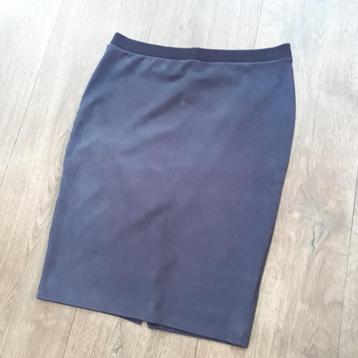 eksept blauw suede look rok mt. L beschikbaar voor biedingen