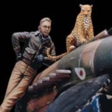 US Flying Tiger pilot & leopard	1/35 Resin figures
