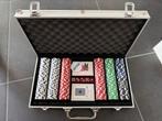 Complete Pokerset in luxe koffer, Ophalen, Zo goed als nieuw