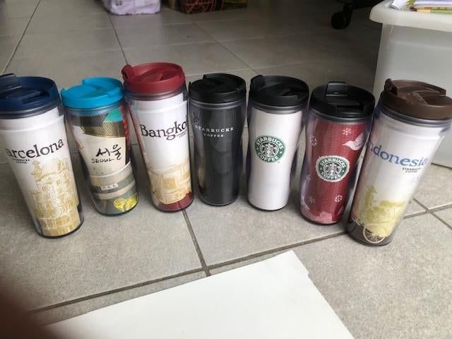 Starbucks drinkbekers koffiebekers  Mokken, Huis en Inrichting, Keuken | Servies, Ophalen of Verzenden, Zo goed als nieuw, Kom(men)