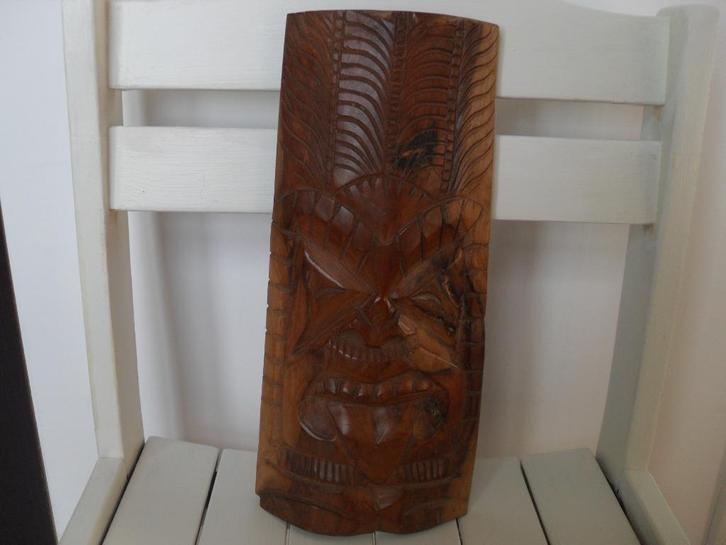 TIKI MASKER., Antiek en Kunst, Kunst | Beelden en Houtsnijwerken, Ophalen of Verzenden