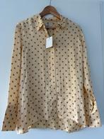 Nieuwe Sandro Satijnen Polkadot Blouse, Sandro, Ophalen of Verzenden, Nieuw, Geel