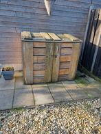 KLIKO/CONTAINER ombouw/berging 2x 240L - Stevig & Zwaar, Ophalen, Gebruikt, Hout, Containerberging