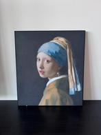 Meisje met de Parel op doek 45x50 cm, Huis en Inrichting, Woonaccessoires | Schilderijen, Tekeningen en Foto's, Ophalen, Zo goed als nieuw